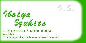ibolya szukits business card